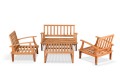 Sitzgruppe aus Teakholz Outdoor Bereich Ponny