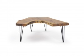 NATUR COUCHTISCH AUS WALNUSSHOLZ FORK 