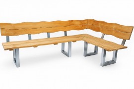 Eckbank Komodore Indoor/Outdoor Teak & Edelstahl