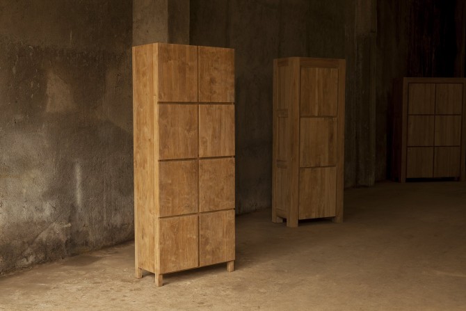 Teakholz Schrank Indoor