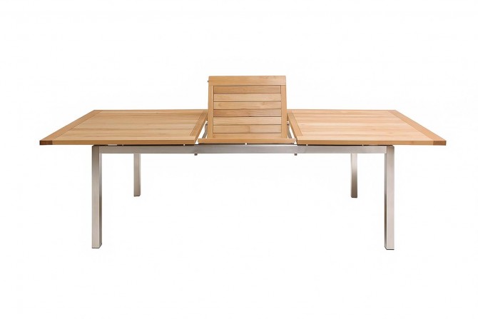 Teakholztisch,Gartentische aus Teak,Edeslstahl Gartentisch,Gartentisch nach Maß,gartenmöbel online kaufen,edelstahl gartenmöbel