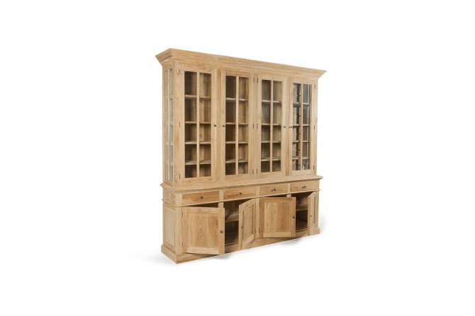 Teakholz Vitrinenschrank