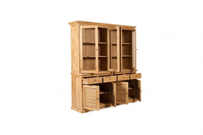 Teak Vitrinenschrank