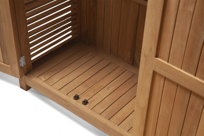 teak outdoor schrank mit Jaluzi